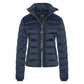 Euro-Star Bomber jacket ESCarrera-Ivory-S in navy blue quilted design with front zipper and high collar detail