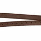 Triple Covered Stirrup Leathers - Premium English Saddle Stirrup Straps in brown leather with metal buckle, equestrian supplies