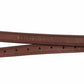 Henri de Rivel Leadline Triple Covered Stirrup Leather in brown with silver buckle for horse tack and equestrian use