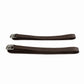 Henri de Rivel Leadline Triple Covered Stirrup Leather in dark brown with metal buckles for horse tack and equestrian use