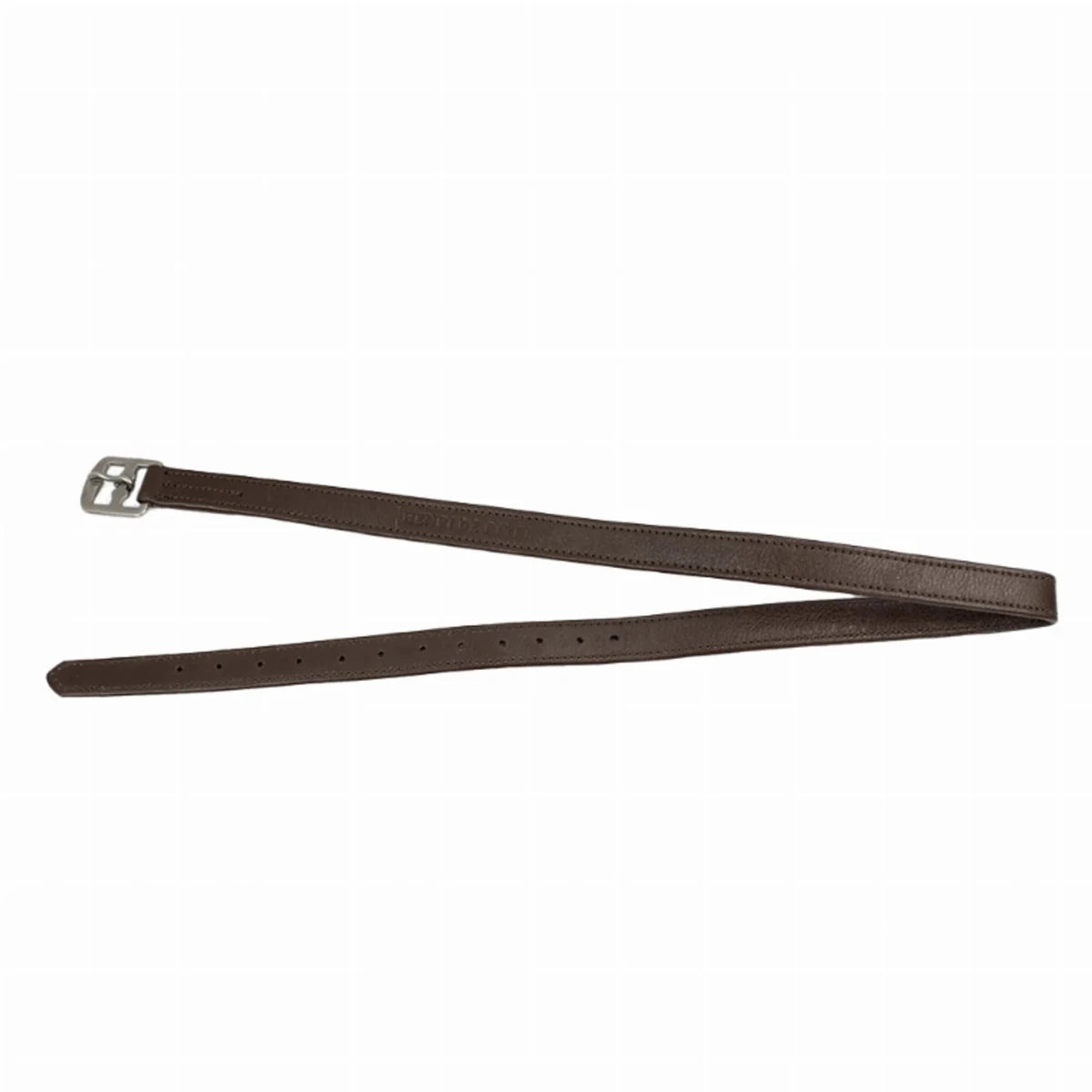 Henri de Rivel Leadline Triple Covered Stirrup Leather in dark brown with buckle for equestrian horse tack and supplies