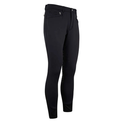 Easy Rider Riding Breeches ERVictor Softshell FullGrip-Black-46 sleek equestrian riding pants with secure zipper pockets