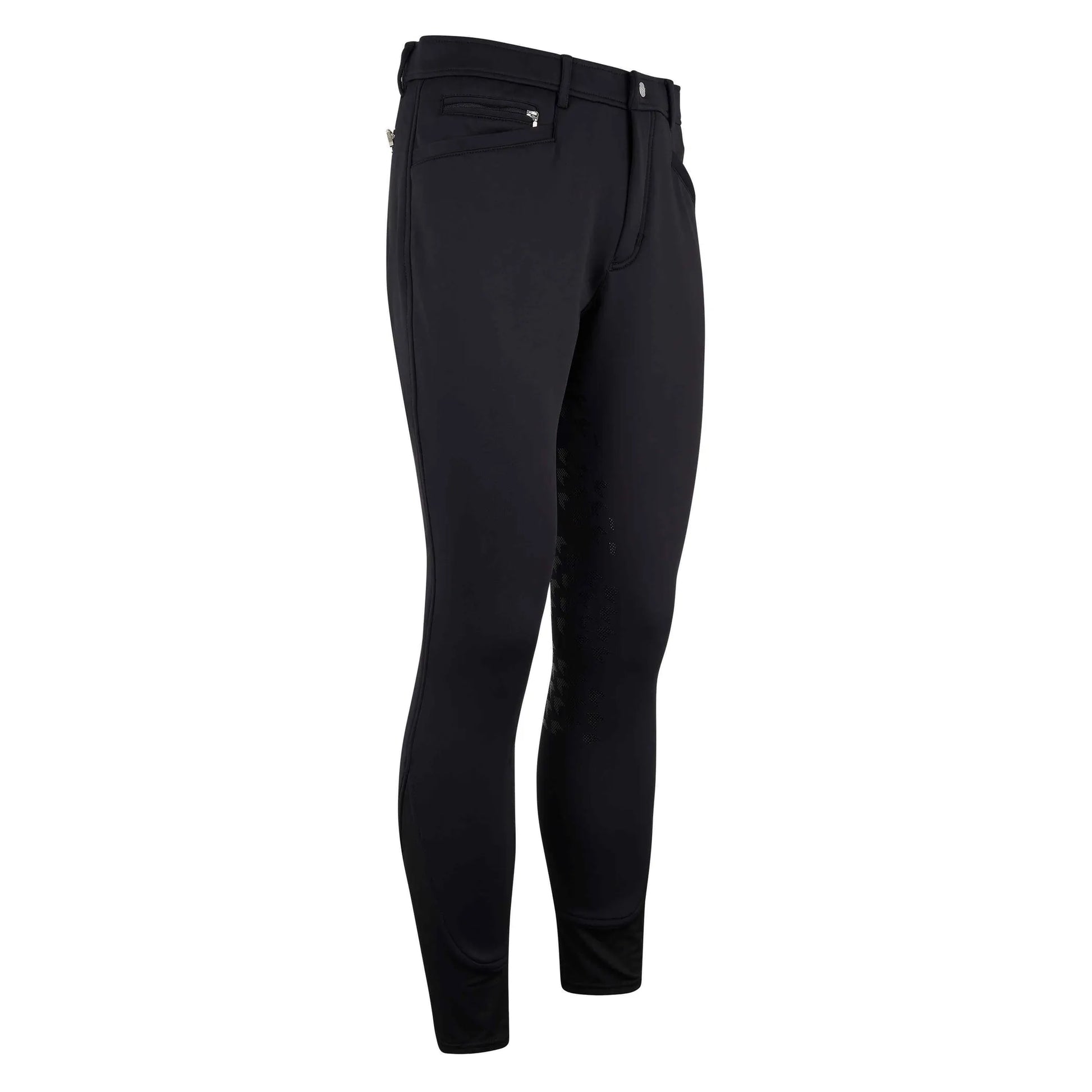 Easy Rider Riding Breeches ERVictor Softshell FullGrip-Black-46 equestrian trousers for riding and horse supplies.