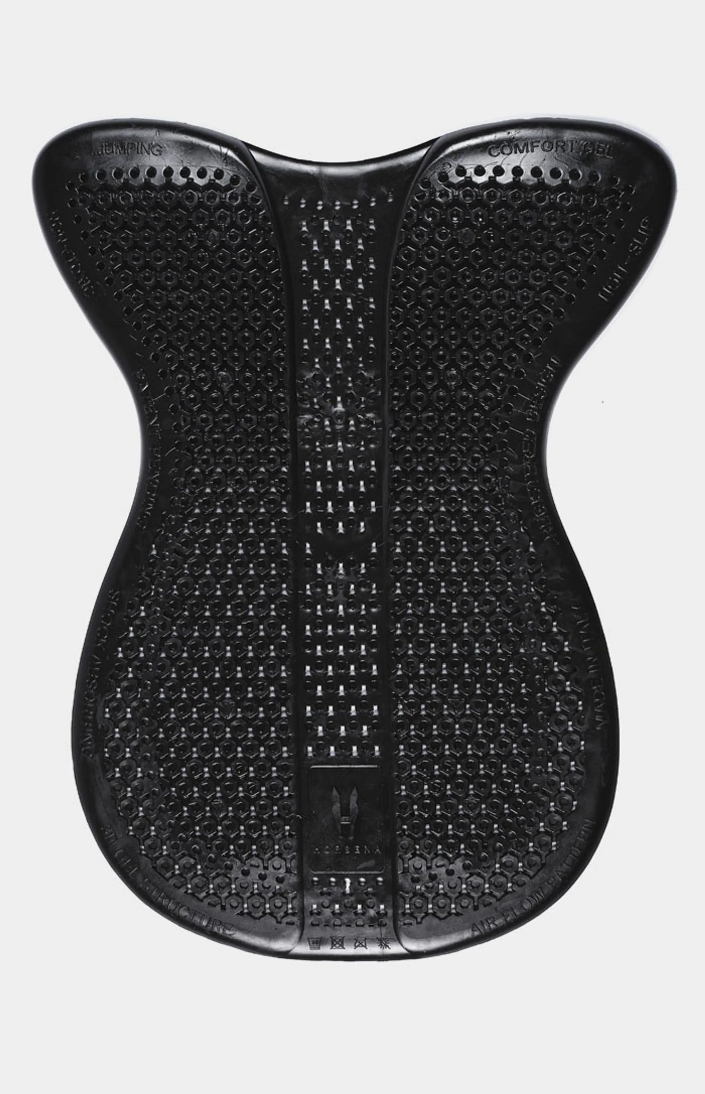 Horsena Front Balance Gel Pad (23-8Mm) W/Rolled Edge Eco-Sheepskin_ Dressage-Black horse saddle pad for equestrian supplies