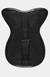 Horsena Regular Gel Pad (8Mm)  W/Full Eco-Sheepskin_ Dressage-Black