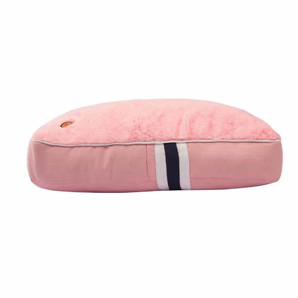 Halo Sam Rectangular Dog Bed - Preppy Stripe Design with Removable, Charcoal/1, view 5