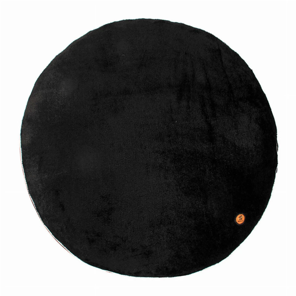 Round Dog Bed - Quilted Plush Bed with Removable Washable Cover, view 13