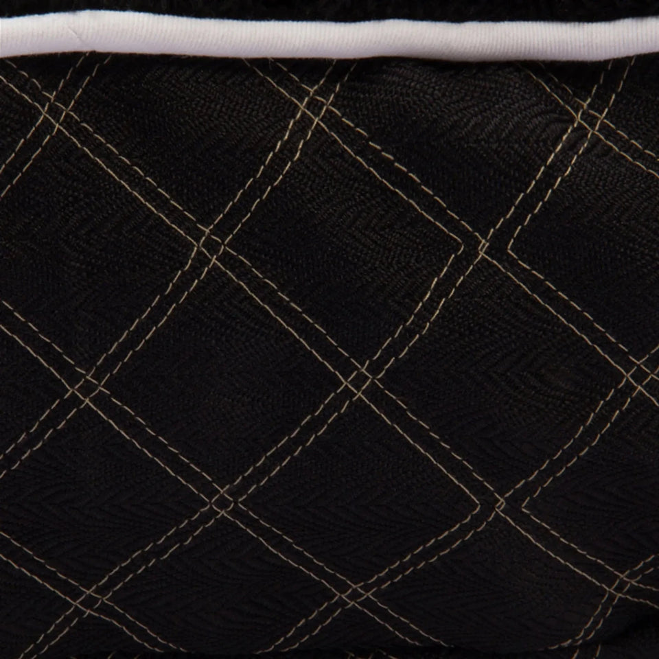 Round Dog Bed - Quilted Plush Bed with Removable Washable Cover, view 15