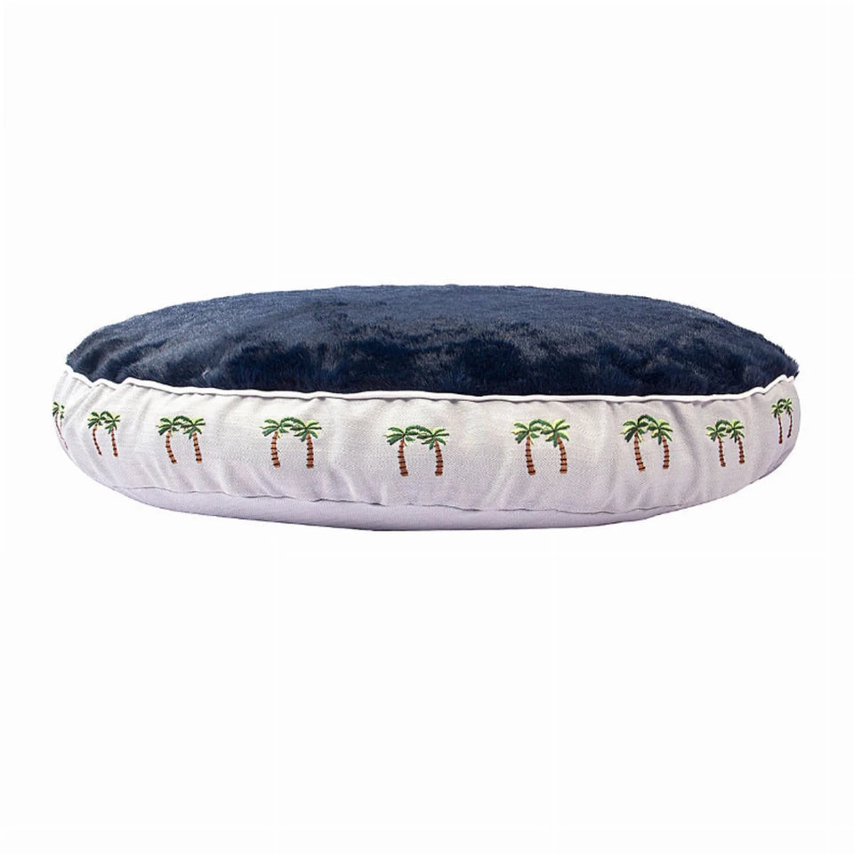 Halo Palm Trees Round Dog Bed, view 6