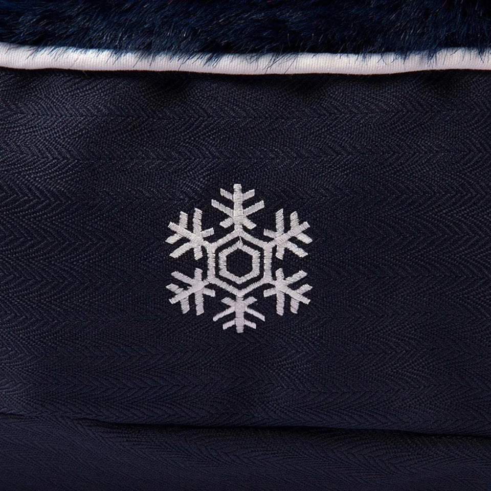 Halo Snowflake Round Dog Bed, view 9