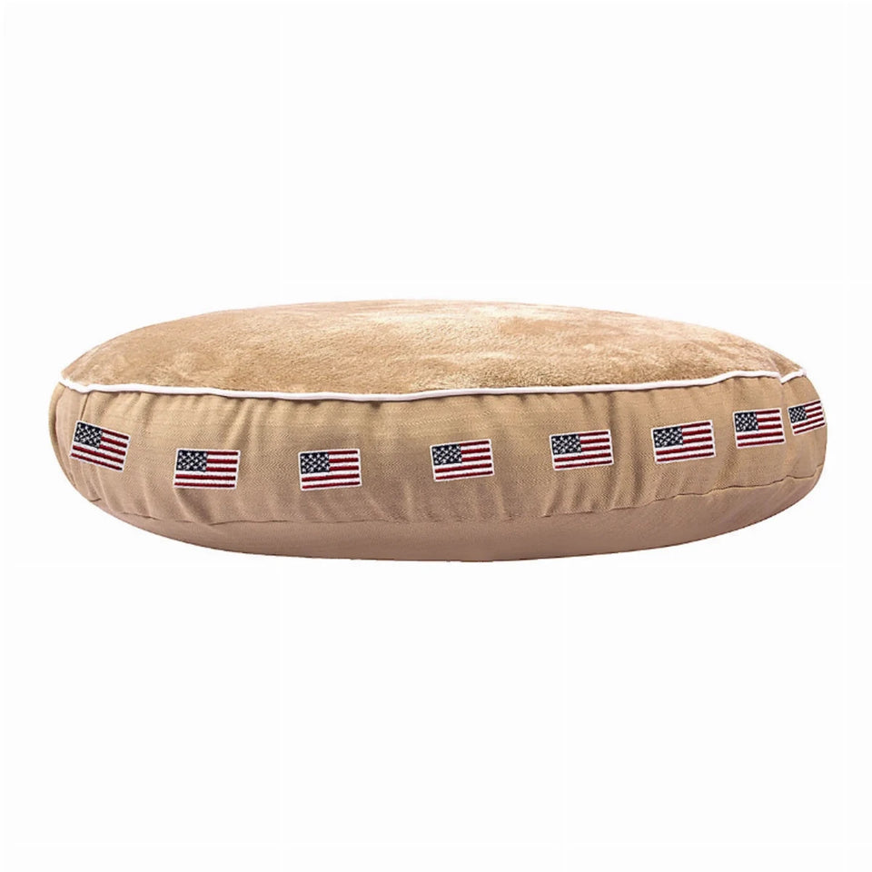 Halo American Flag Round Dog Bed, view 4