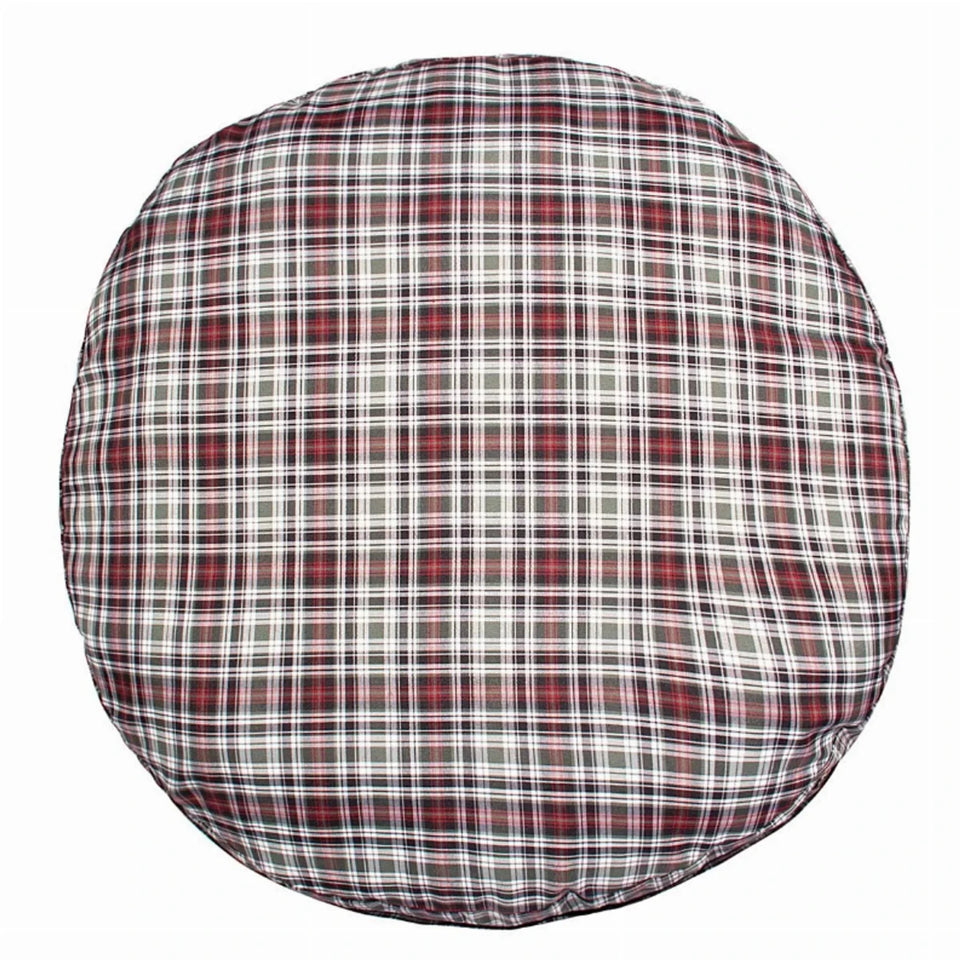 Halo Duck Green Plaid Round Dog Bed, view 5