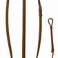 Henri de Rivel Plain Raised Standing Martingale - Premium Leather Horse Training Aid for Hunter Jumper & Schooling brown leather
