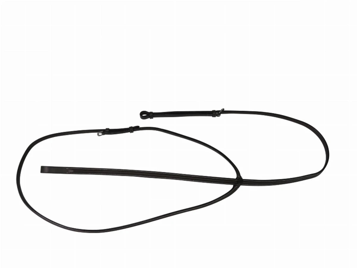 Henri de Rivel Plain Raised Standing Martingale - Premium Leather Horse Training Aid for Hunter Jumper & Schooling displayed on white background
