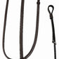 Henri de Rivel Pro Raised Fancy Stitched Standing Martingale in dark leather with white stitching, horse tack equipment