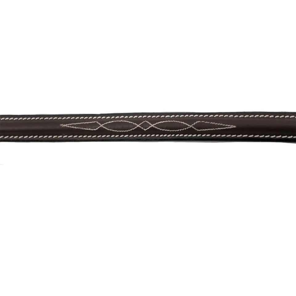 Henri de Rivel Pro Raised Fancy Stitched Standing Martingale, Australian nut/PONY, view 8
