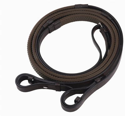 Henri de Rivel Advantage Rubber Reins, Havana/HORSE