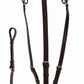 Henri de Rivel Advantage Flat Breastplate Martingale with Standing Attachment - Leather Horse Tack for Hunters and Equitation