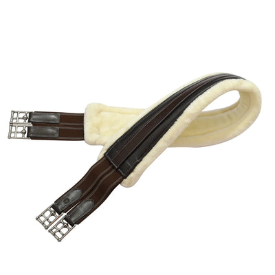 Henri de Rivel Advantage Chafeless Sherpa Fleece Girth-Havana, 38 in, 1