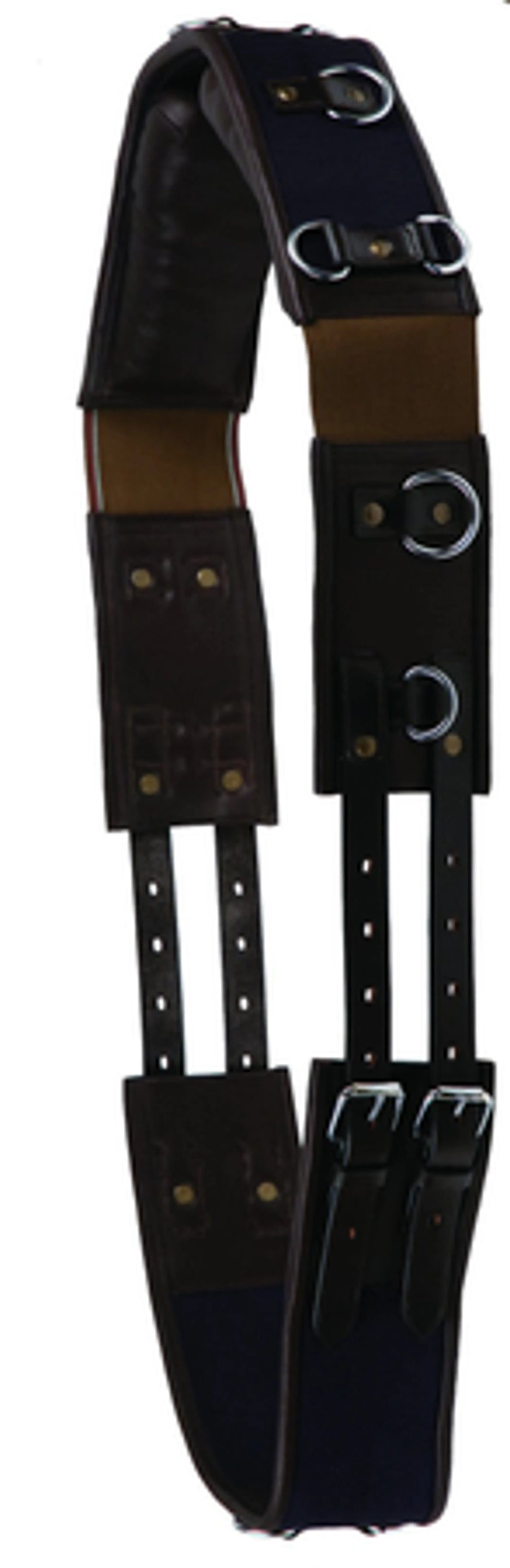 Henri de Rivel Training Surcingle with durable leather straps, metal rings and buckles for secure horse training equipment