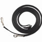 Henri de Rivel Advantage Breastplate Draw Reins - Full Leather with Breastplate Snap coiled black leather reins