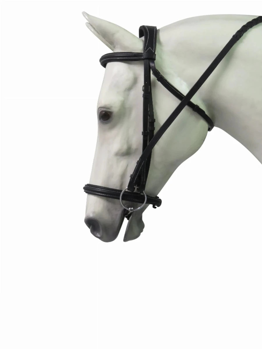 Henri de Rivel Pro Mono Crown Padded Bridle, Australian nut/COB, view 4