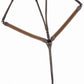Henri de Rivel Pro Elastic Breastplate Martingale - Running Attachment with Stainless Steel Hardware in brown leather for horses