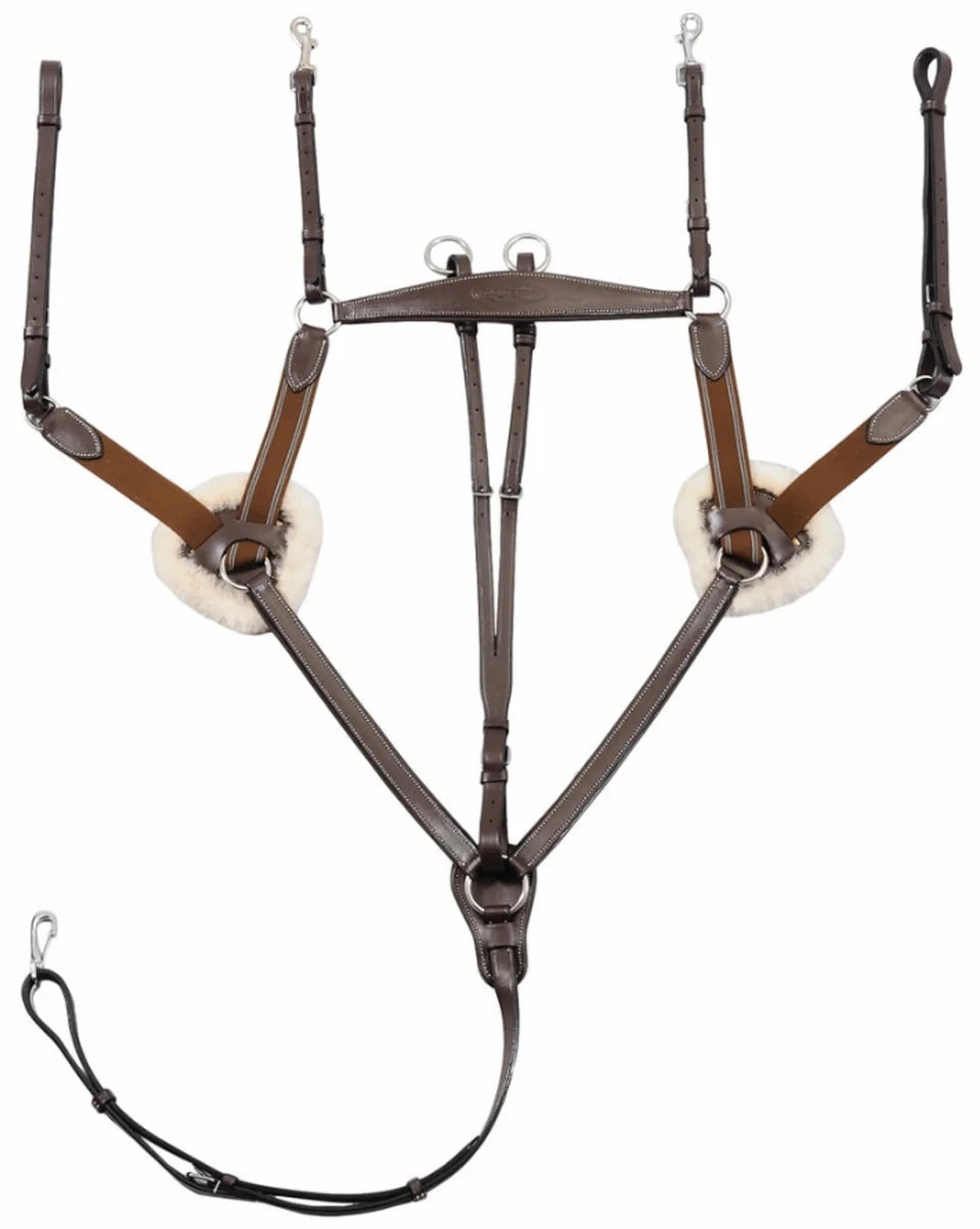 Henri de Rivel Pro 5 Point Elastic Breastplate Martingale, view 16