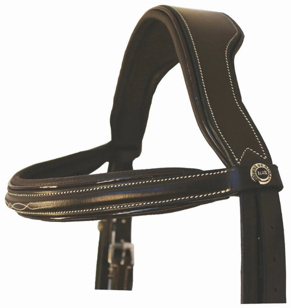 Henri de Rivel Pro Mono Crown Fancy Bridle, Black/COB, view 4