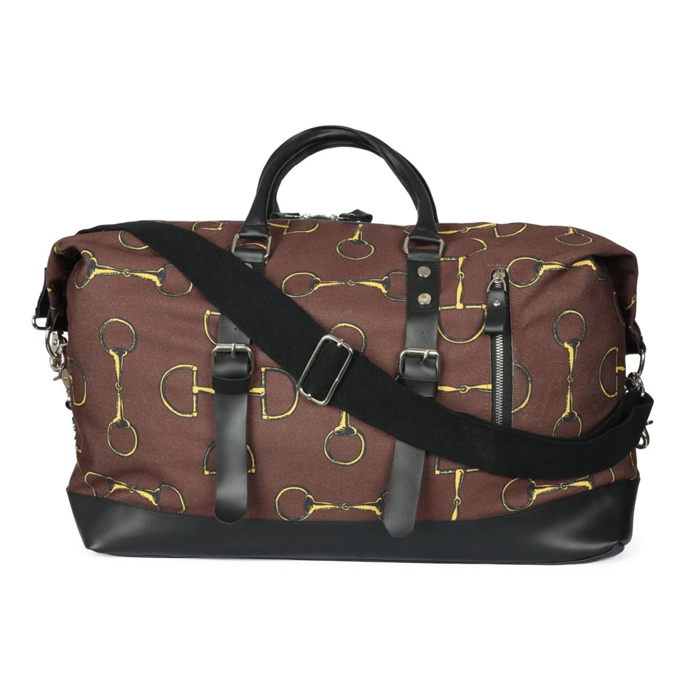 AWST Int'l Lila Vintage Snaffles Strappy Duffel Bag - Periwinkle, view 3