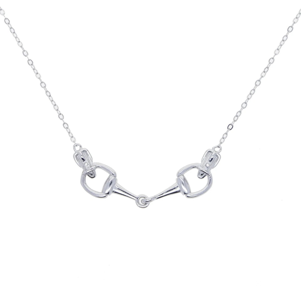 AWST Int'l Sterling Silver Snaffle Bit Necklace, view 2