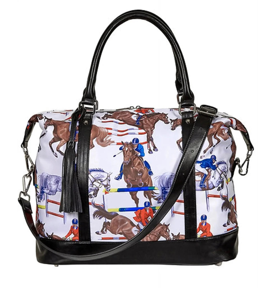 AWST Int'l "Lila" Jumper Pattern Travel Bag with Tassel
