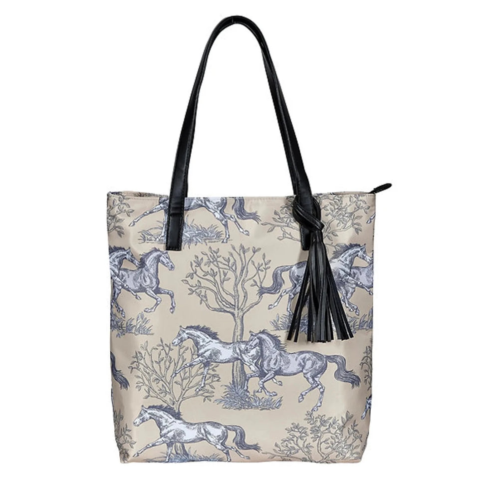 AWST Int'l "Lila" Toile Pattern with Tassel- Beige, view 2