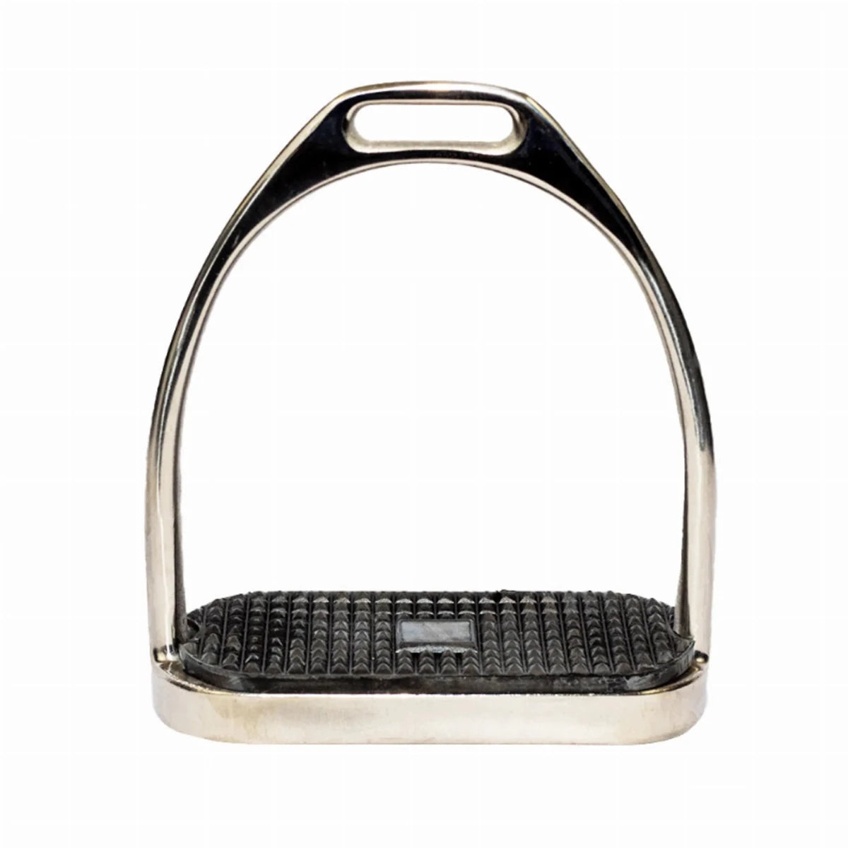Tuffrider Fillis Stirrups with metal frame and textured black rubber footbed for comfortable equestrian use