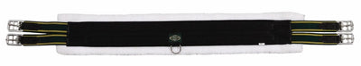 Horse Girth - Henri de Rivel Synthetic Fleece Girth with Stainless, Black/36