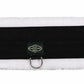 Horse Girth - Henri de Rivel Synthetic Fleece Girth with Stainless Steel Hardware for Hunter/Jumper in black with white fleece lining