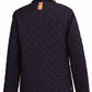 5/A Baker Ladies Country Quilted Jacket - Lightweight Riding Jacket with Baker Plaid Lining shown from back in dark color
