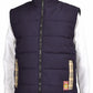 Women's Quilted Equestrian Vest - Country Style Riding Vest with Plaid Lining & Side Gussets - 5/A Baker in navy blue