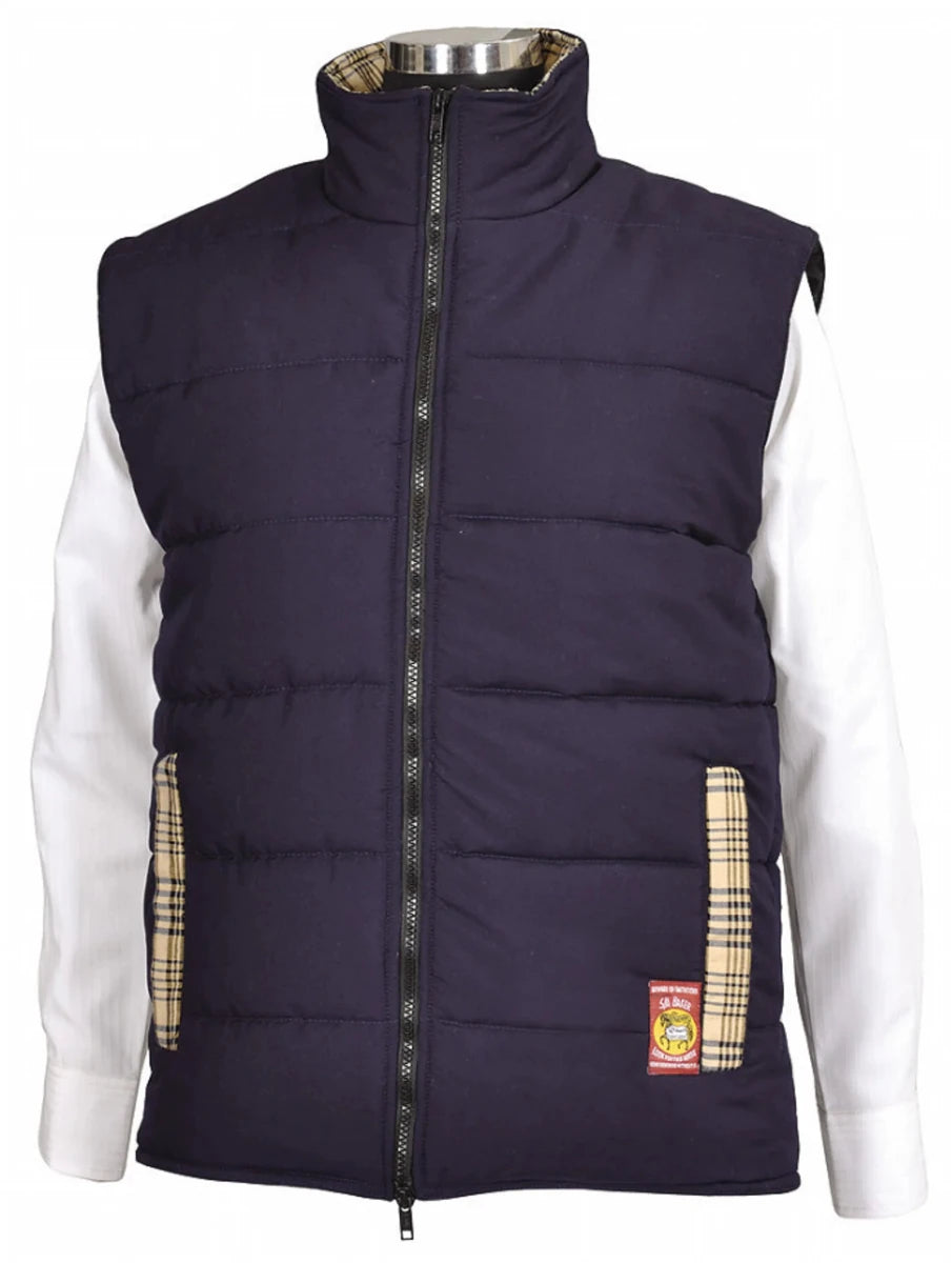 Women's Quilted Equestrian Vest, 5/A Baker, Navy/3XL, view 2
