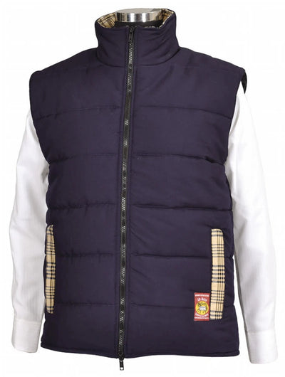 Women's Quilted Equestrian Vest, 5/A Baker, Navy/XL