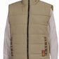 Women's Quilted Equestrian Vest - Country Style Riding Vest with Plaid Lining & Side Gussets - 5/A Baker displayed on mannequin