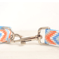 Patterned Dog Collar - Orange Blue Design - Pets Perfect