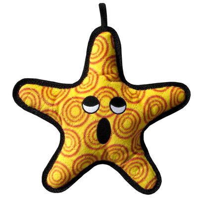 Tuffy Ocean Creature Starfish Durable Dog Toy, Orange, 10 in