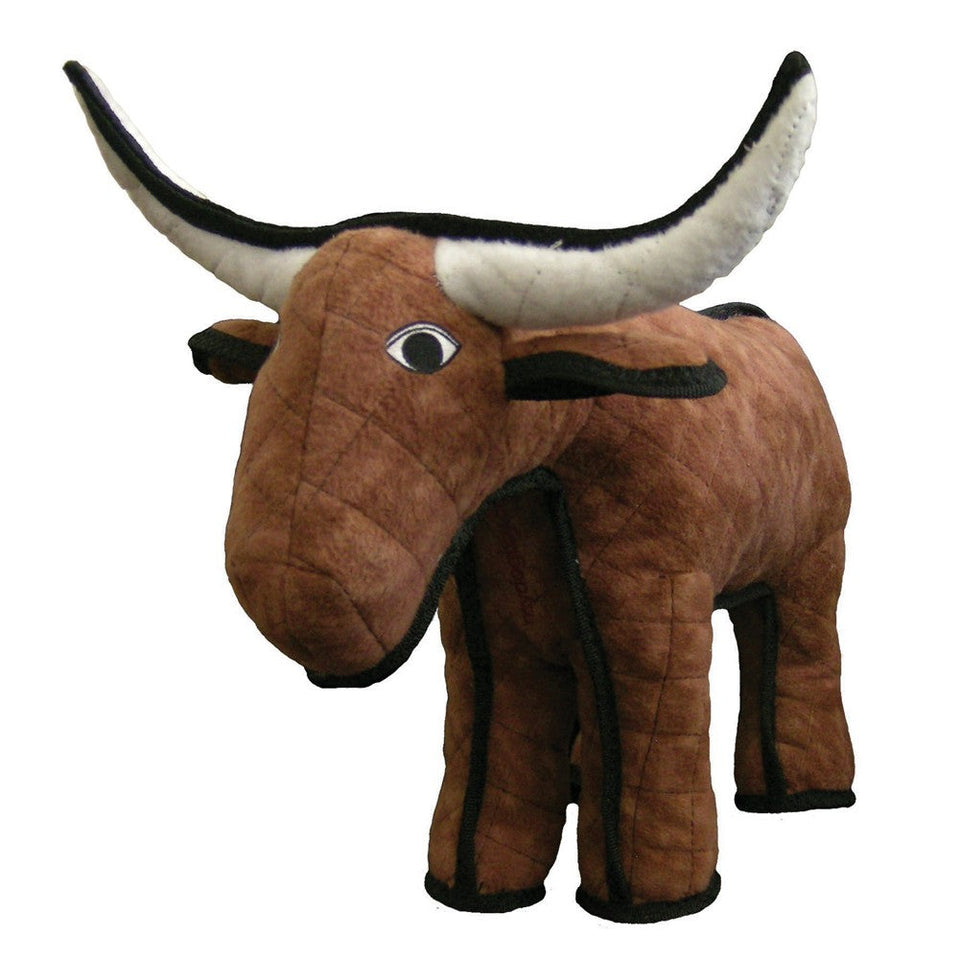 Tuffy Barnyard Bull Durable Dog Toy Brown, 1ea/18.5 in - Dog Toys Plush