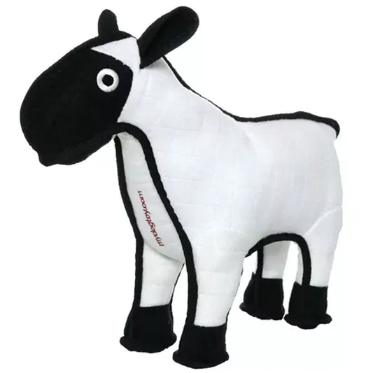 Tuffy Barnyard Sheep Dog Toy - Ultra-Durable 4-Layer Plush with Squeaker - Floats