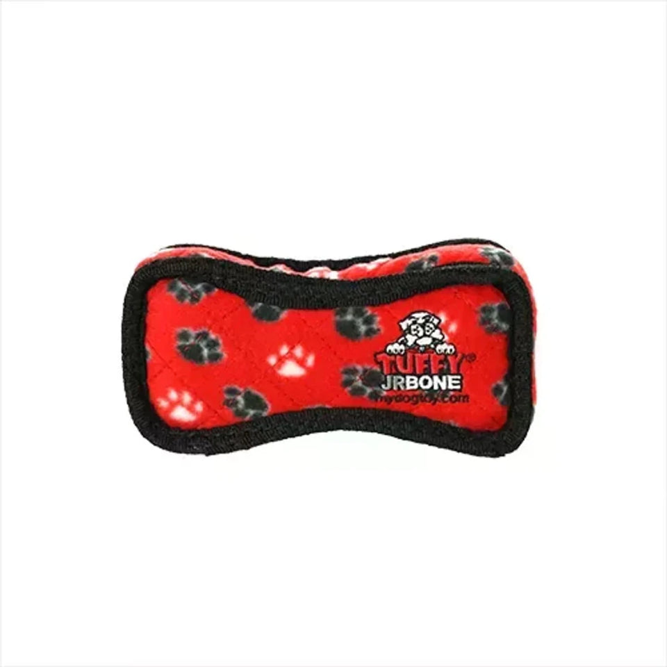 Tuffy Jr Bone2 Red Paw - Pets Perfect