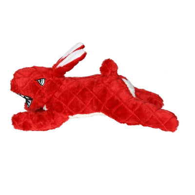 Mighty Angry Animals Rabbit Durable Dog Toy, Red, 12 in - Pets Perfect