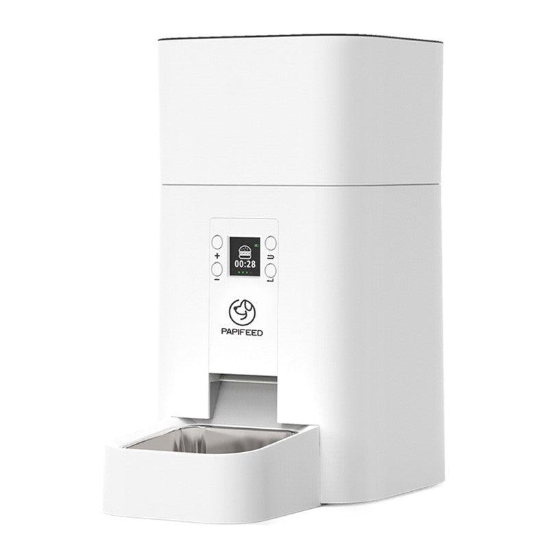 Dog Hugs Cat Intelligent Smart Pet Feeder - 4L Automatic Feeder with Color Screen & Quantitative Feeding - Pets Perfect
