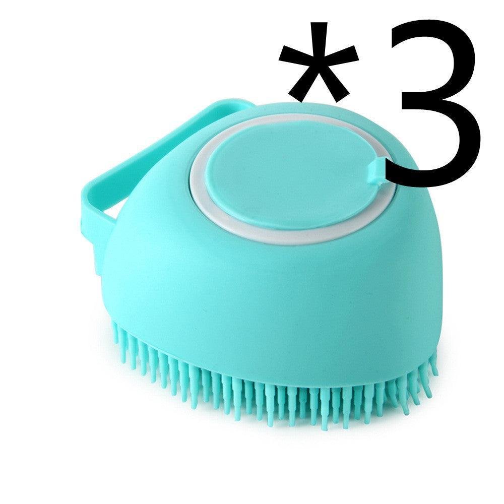 Silicone Pet Grooming Bath Brush - Massage Brush for Dogs & Cats - Pets Perfect