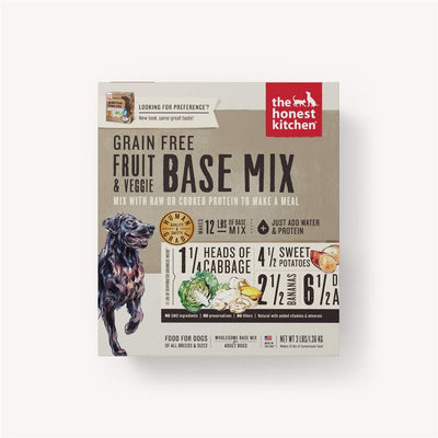 The Honest Kitchen Preferance Dehydrated Grain-Free Fruit And Veggie Base Mix Recipe Dry Dog 3 lb